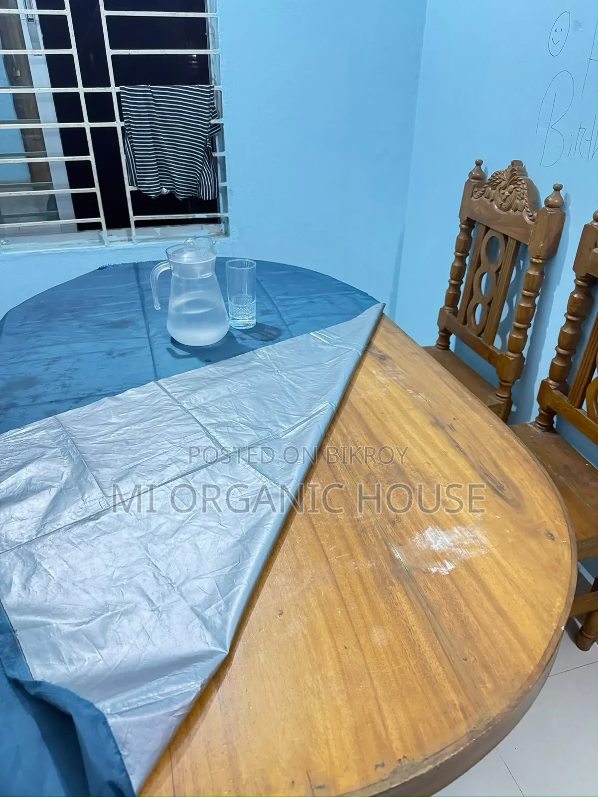 Original Teak and Shishu Wood 4-Chair Dining Table