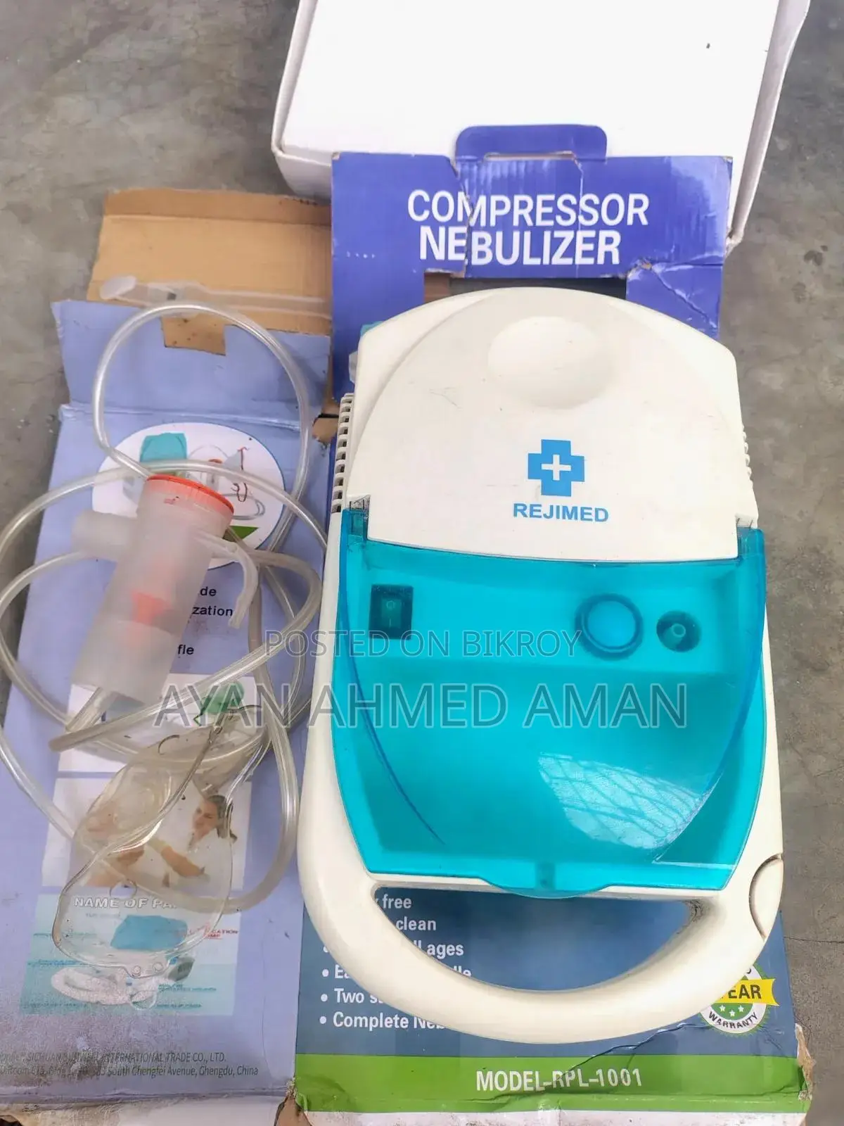 Used Rejimed Compressor Nebulizer (Model: RPL-1001) for Sale
