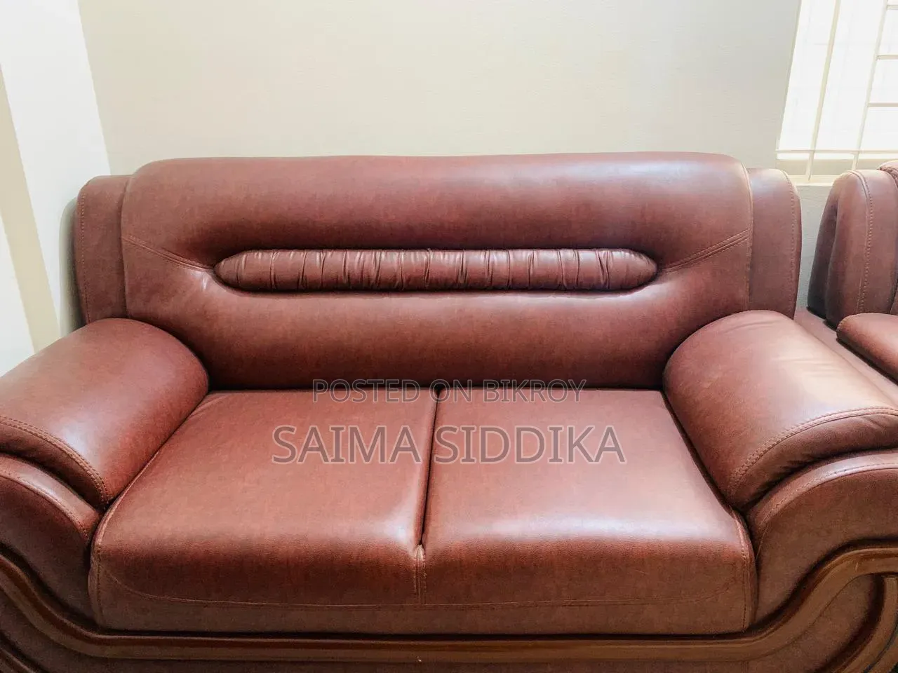Premium Leather 2 Seater Sofa Set