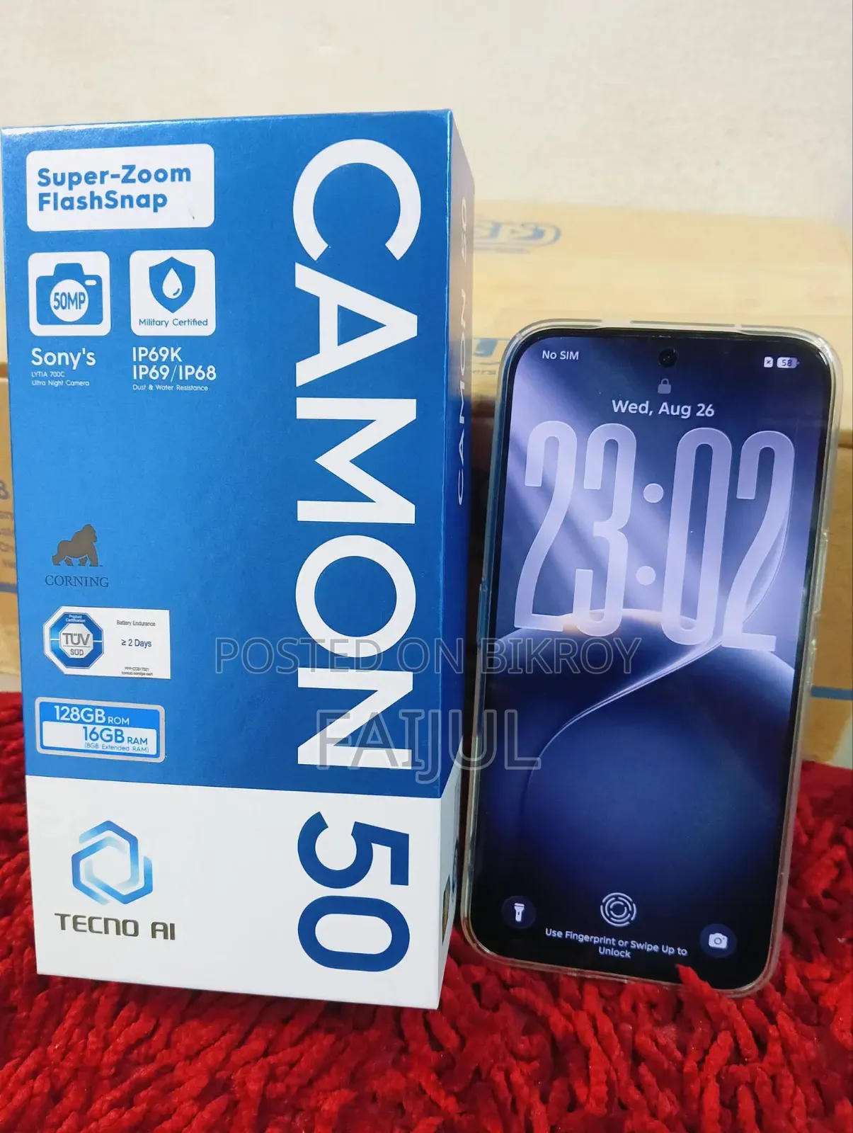 Tecno Camon 50 256 GB Black