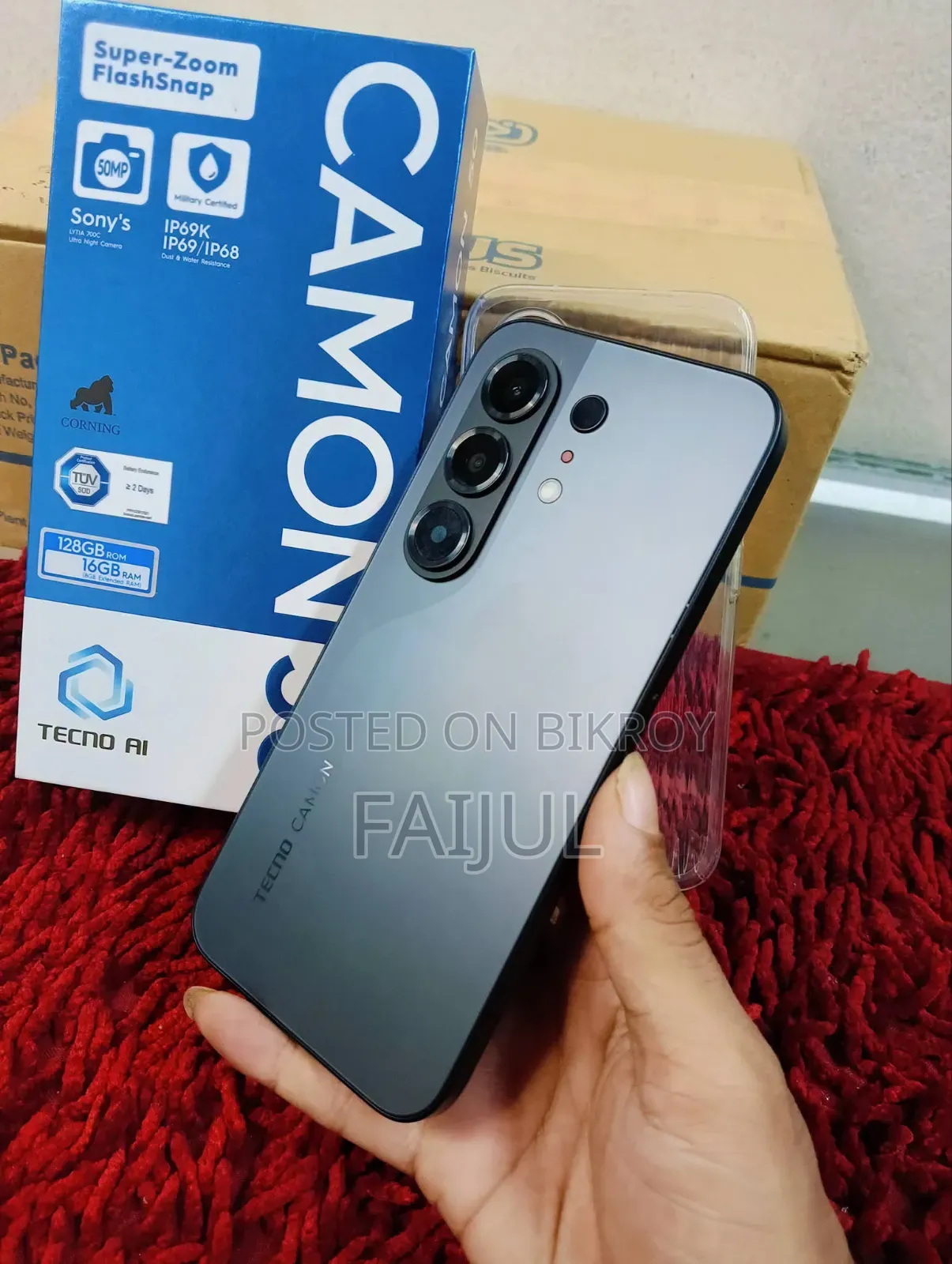 Tecno Camon 50 256 GB Black
