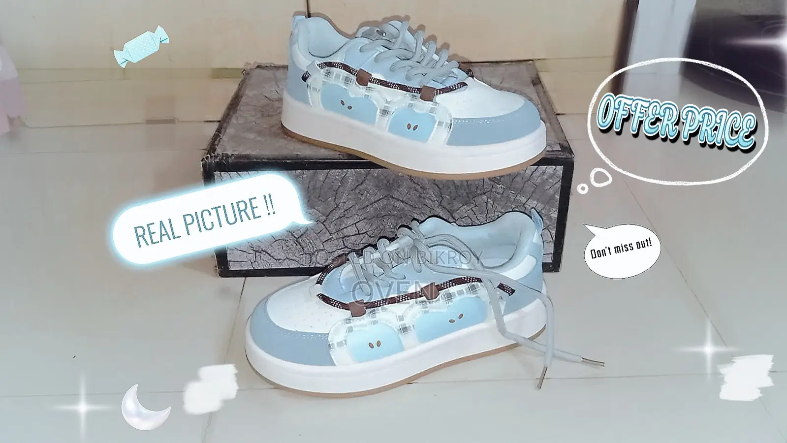 Baby Blue Y2k Women's Sneakers ♡ | Size EU 36 | Brand New | Girls' Shoe