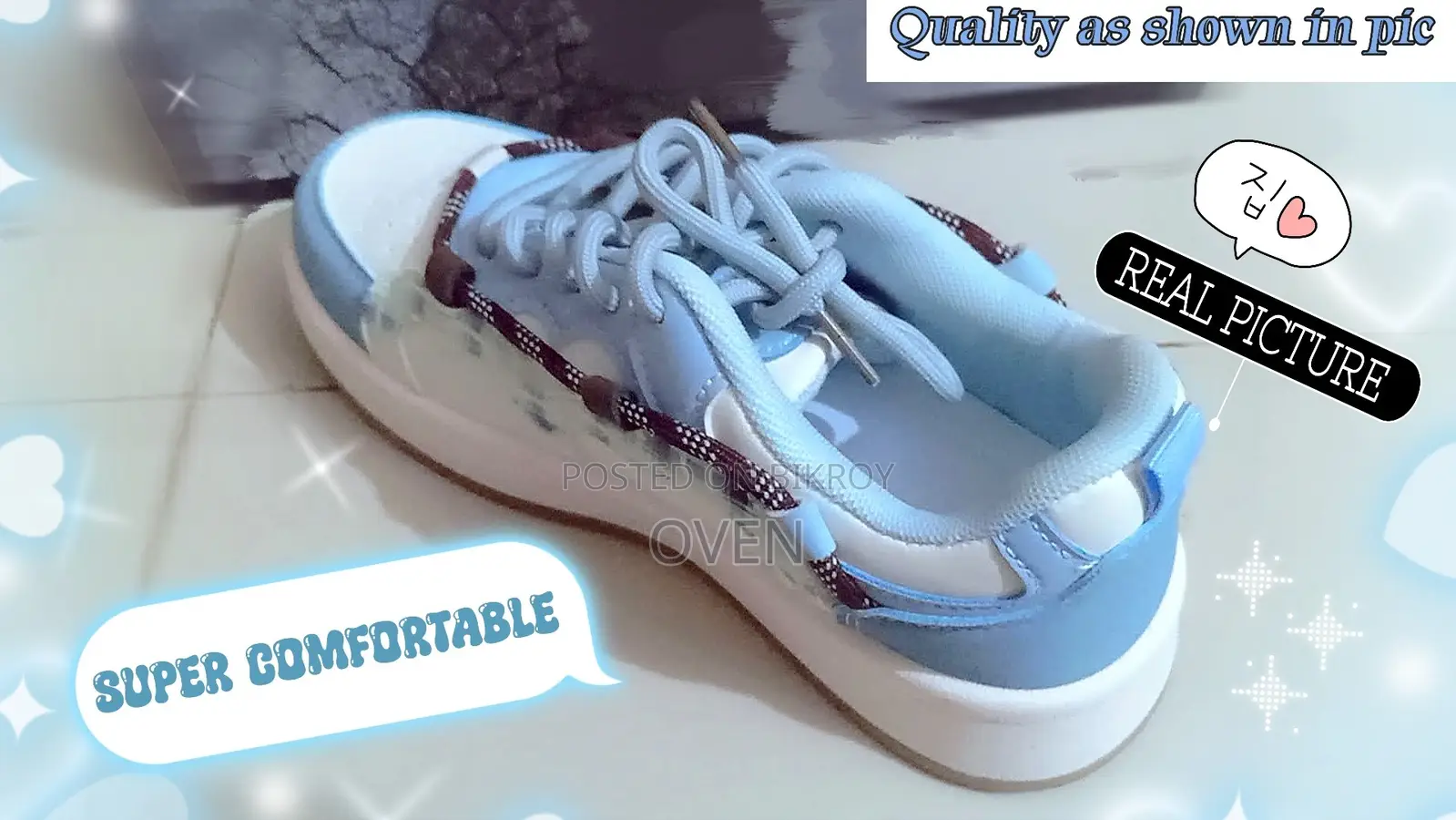 Baby Blue Y2k Women's Sneakers ♡ | Size EU 36 | Brand New | Girls' Shoe