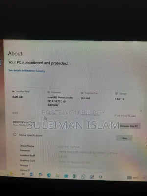 Desktop Computer 4GB Intel Pentium HDD 2T