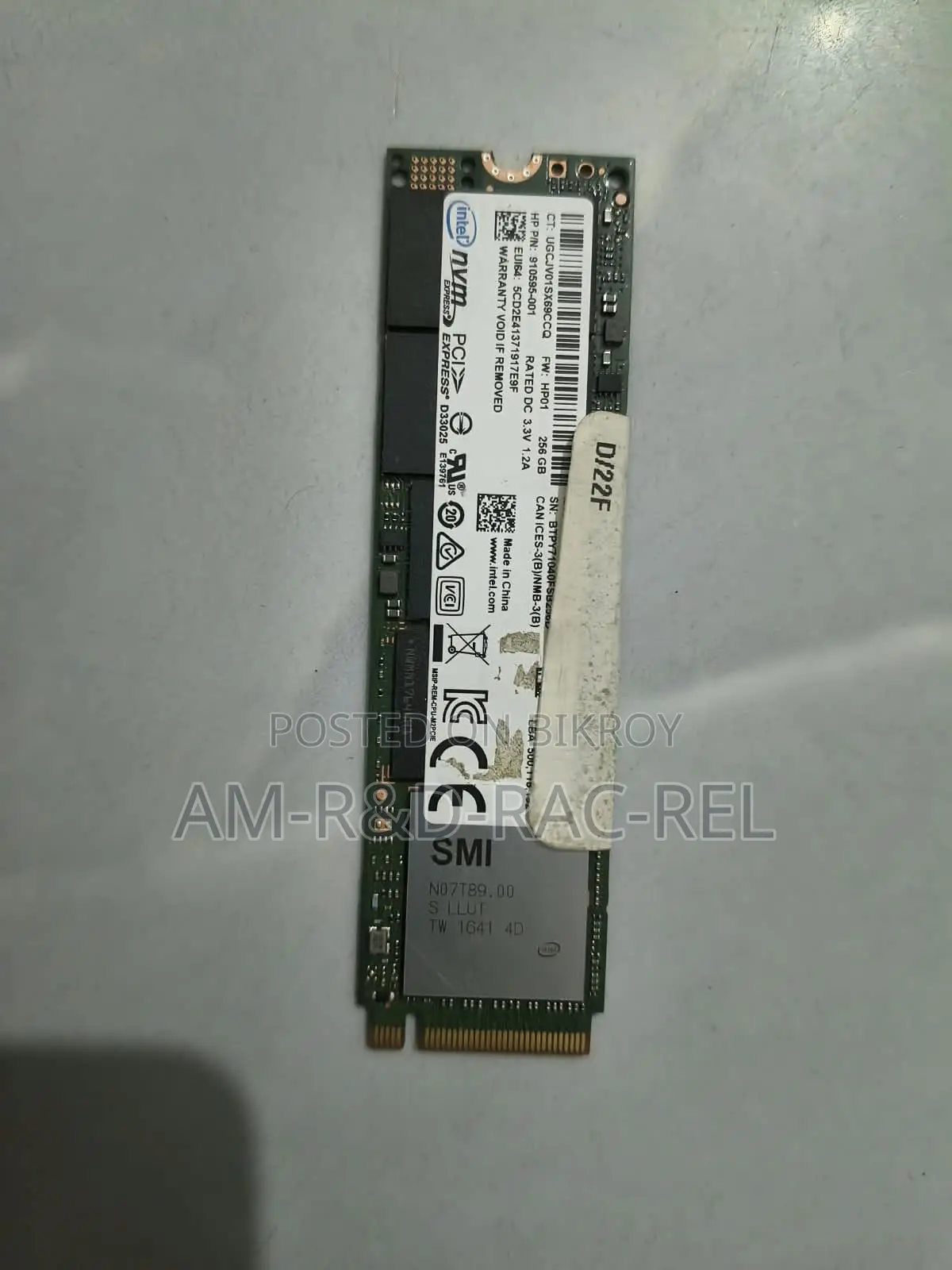 NVMe SSD, PCIe Gen3