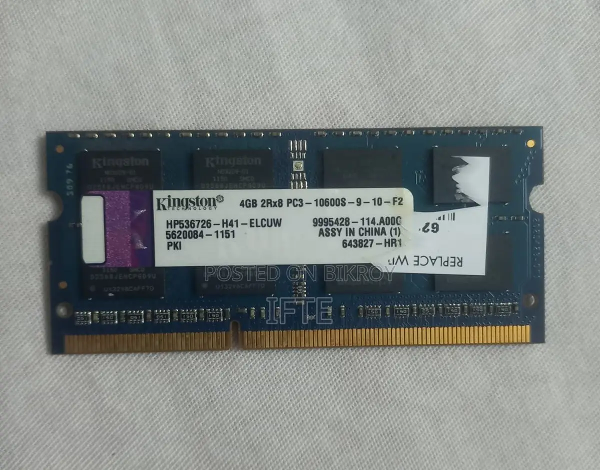 DDR3 RAM 4 GB Capacity for Laptop in Mirpur