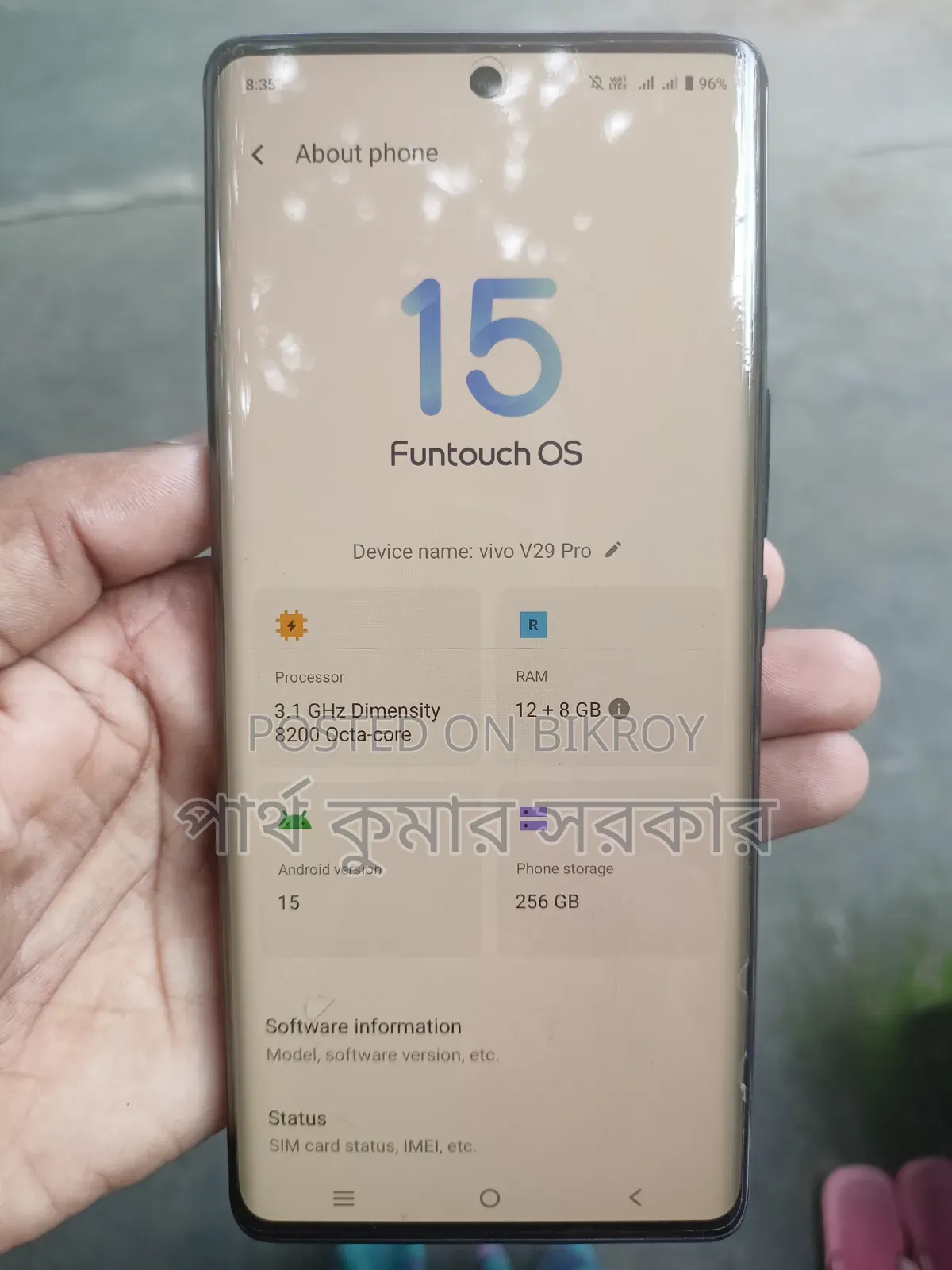 Vivo V29 Pro 256 GB Black