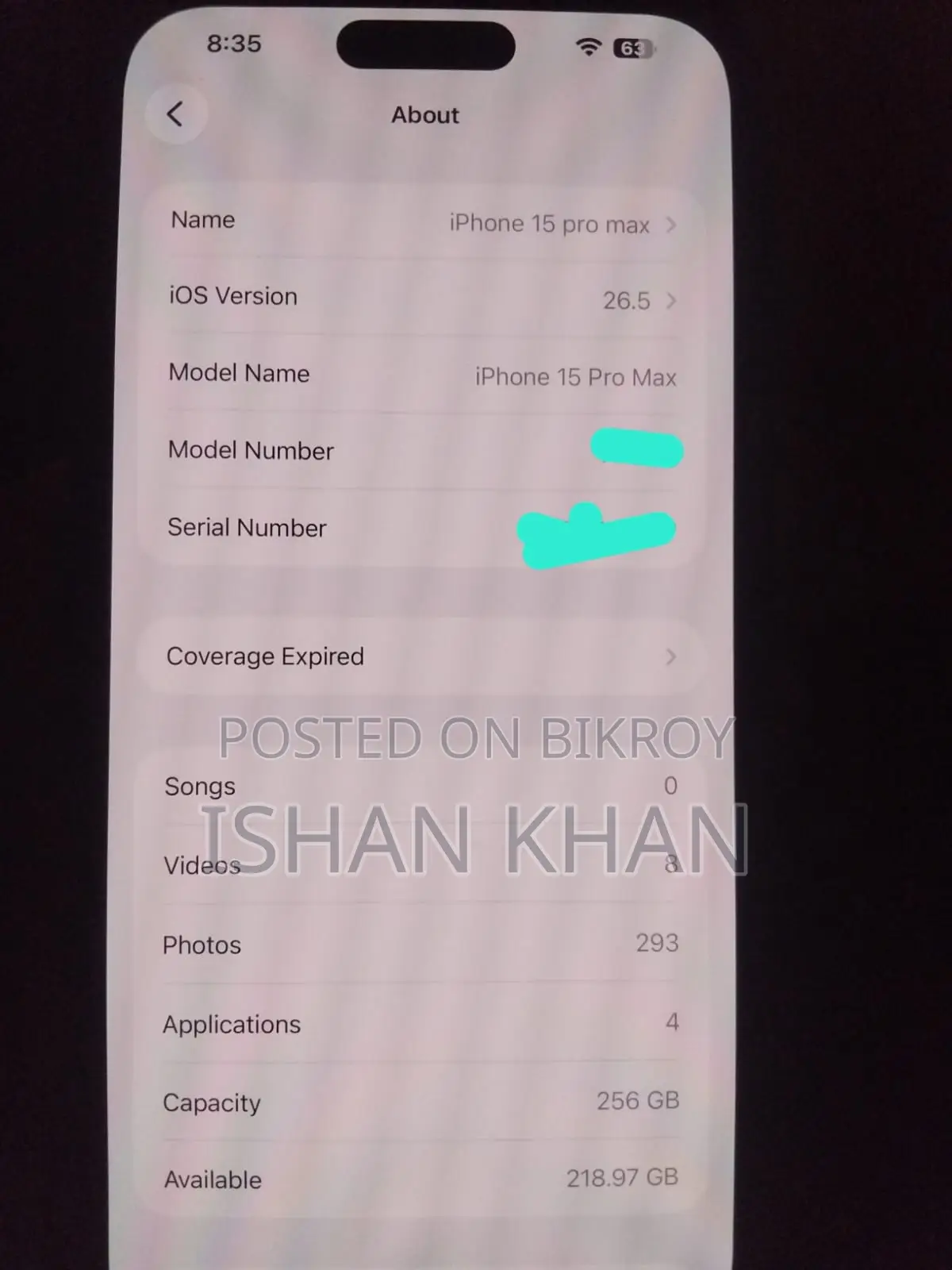 Apple iPhone 15 Pro Max 256 GB White