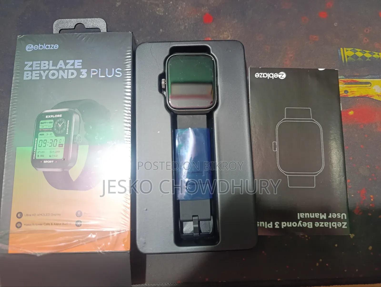 Zeblaze Beyond 3 Plus Smartwatch - Full Box With Accessories