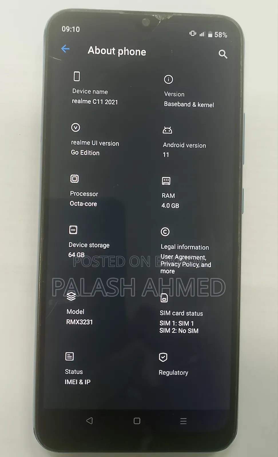 Realme C11 ৩২ জিবি নীল