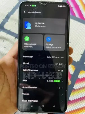 Oppo A17K 64 GB Blue