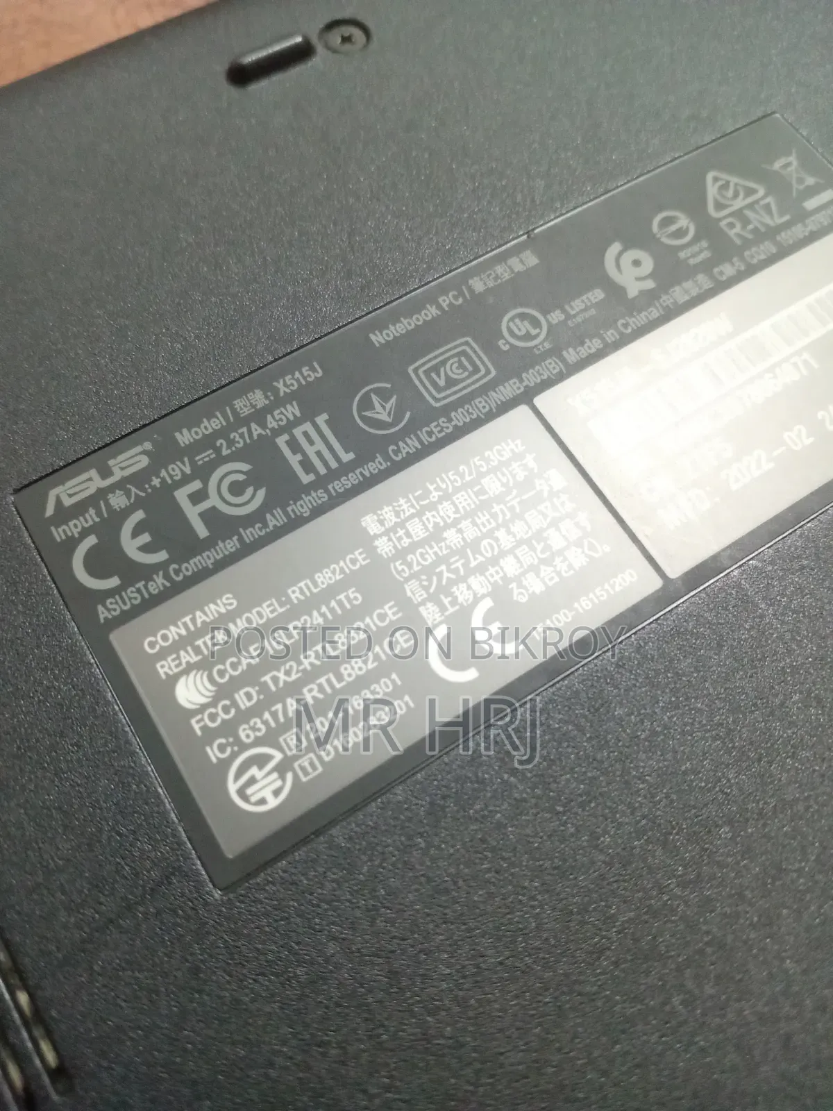 Laptop Asus 8GB Intel Core i5 HDD+SSD 1T