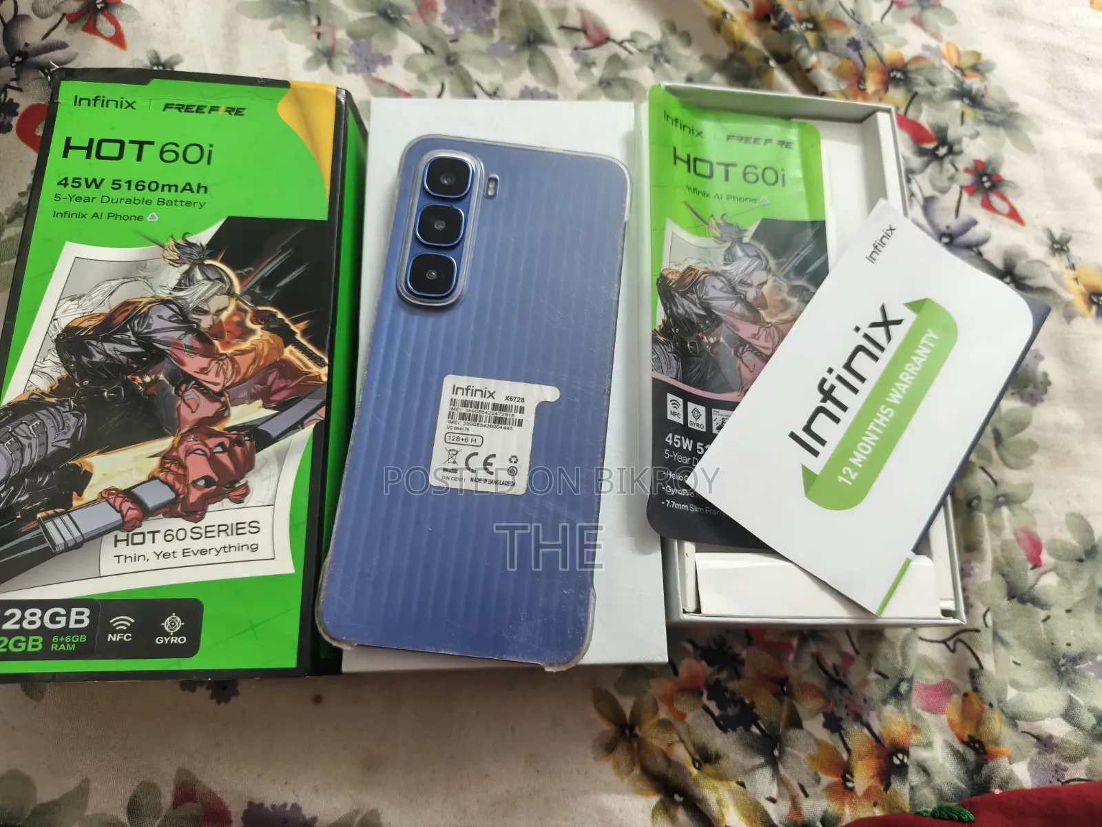 Infinix Hot 60i 128 GB Blue