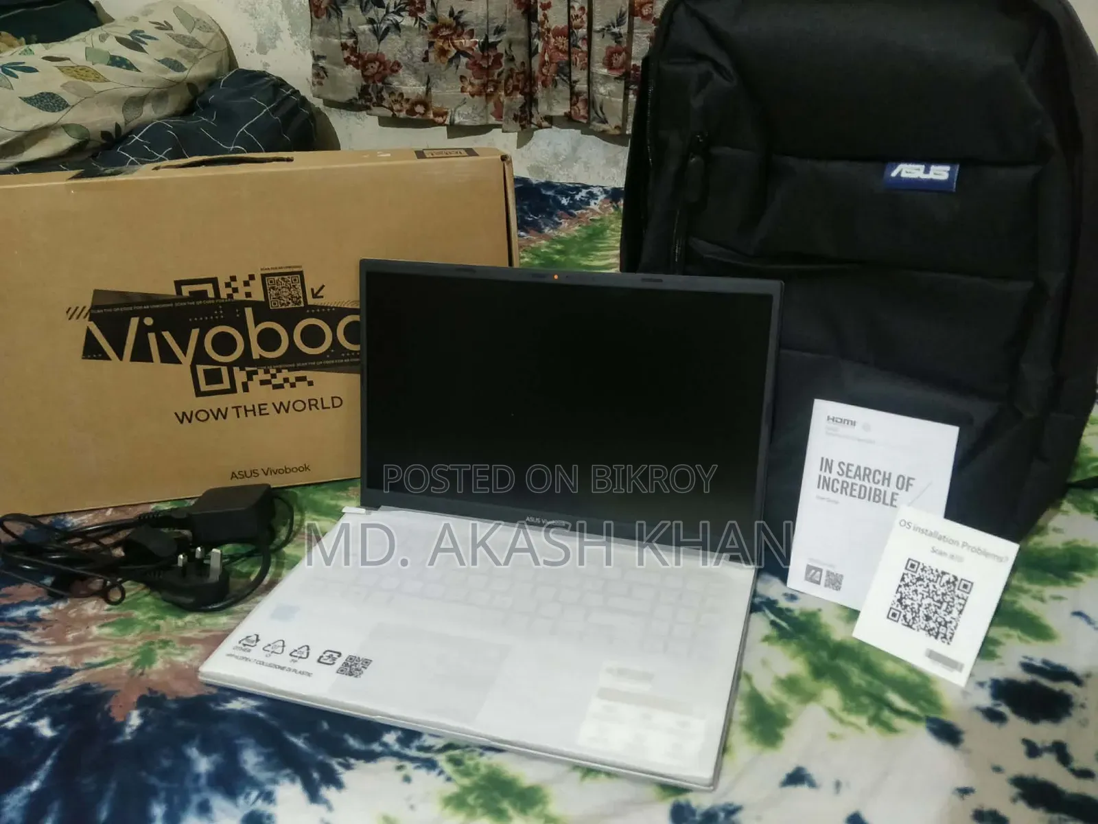 New Laptop Asus Vivobook 15 16GB Intel Core i3 SSD 512GB