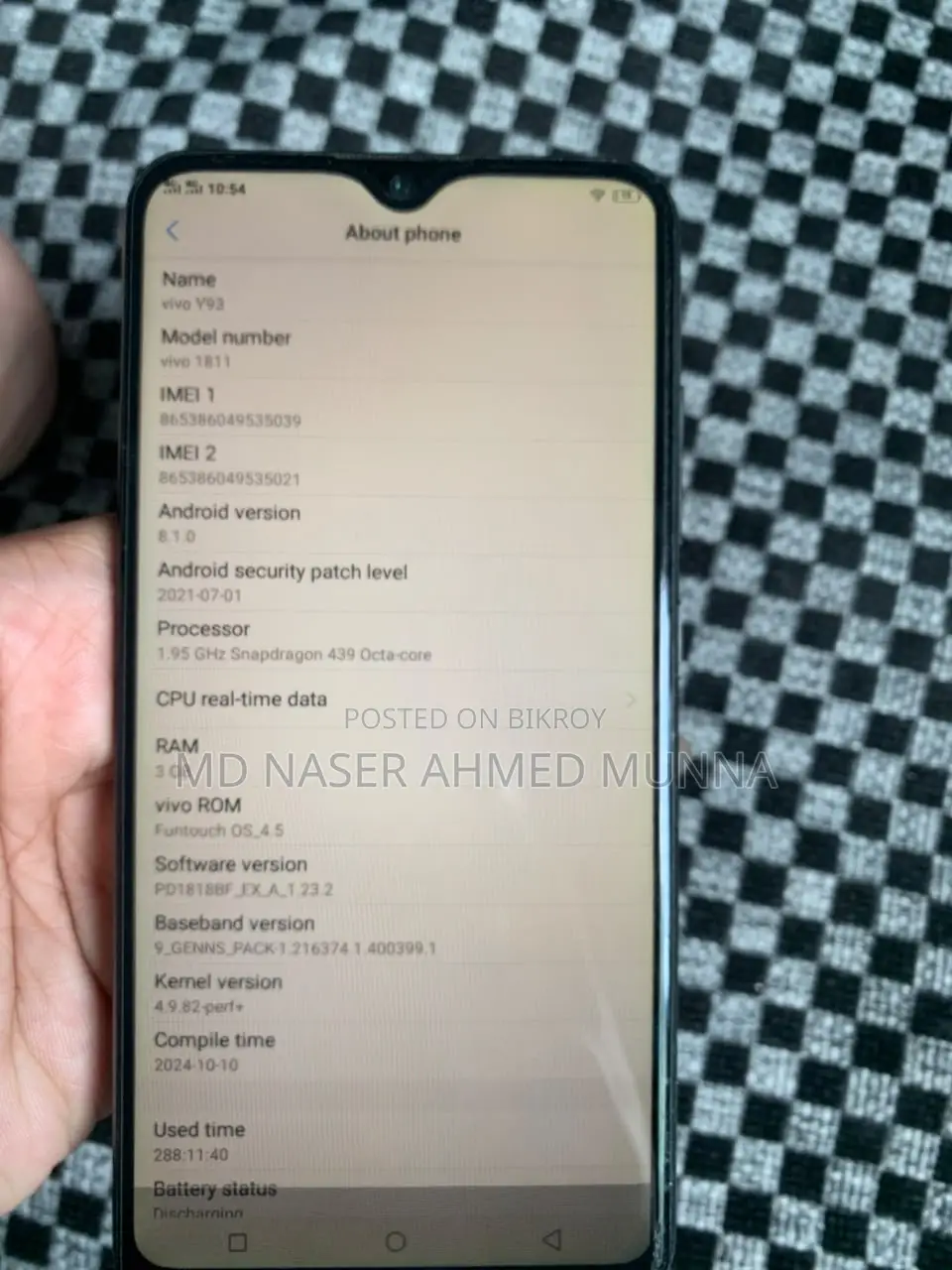 Vivo Y93 32 GB Blue