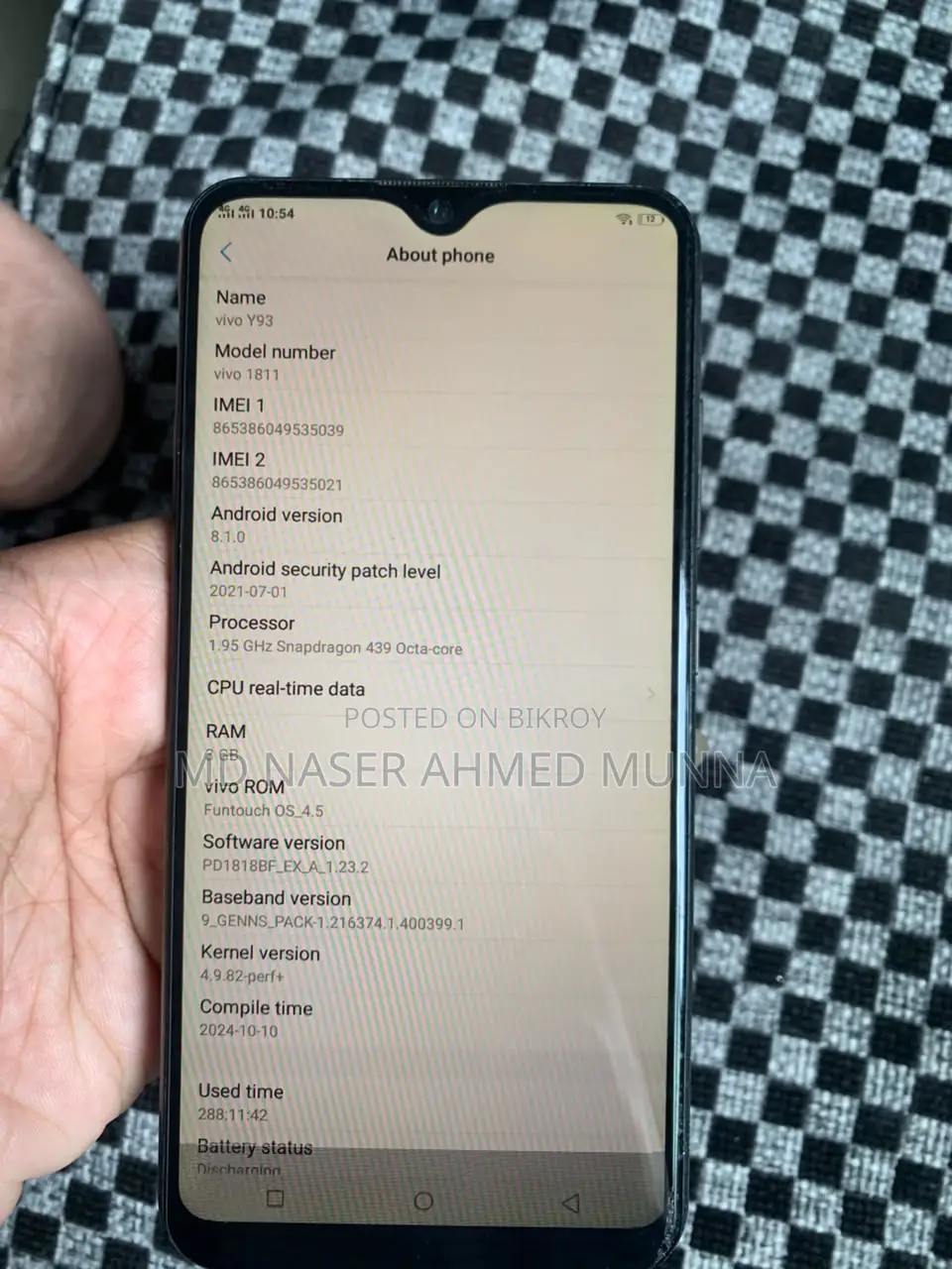 Vivo Y93 32 GB Blue