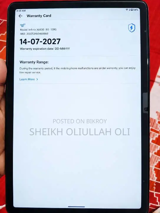 Infinix Xpad 20 128 GB Green