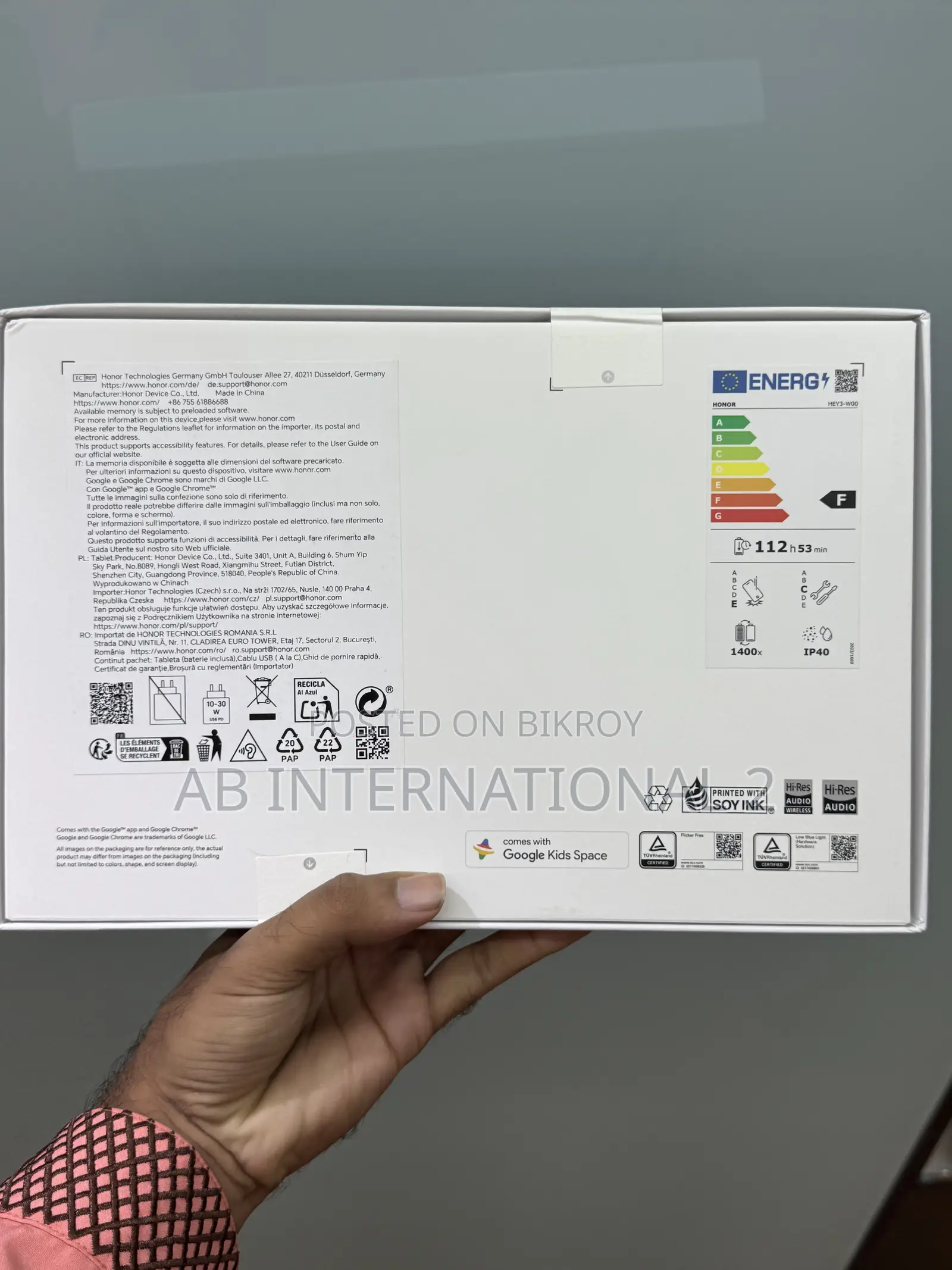 New Honor Pad 10 256 GB
