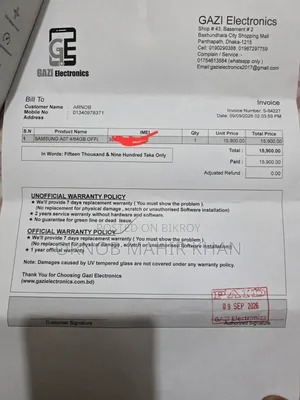 স্যামসাং গ্যালাক্সি এ০৭ ৪জি ৬৪ জিবি কালো