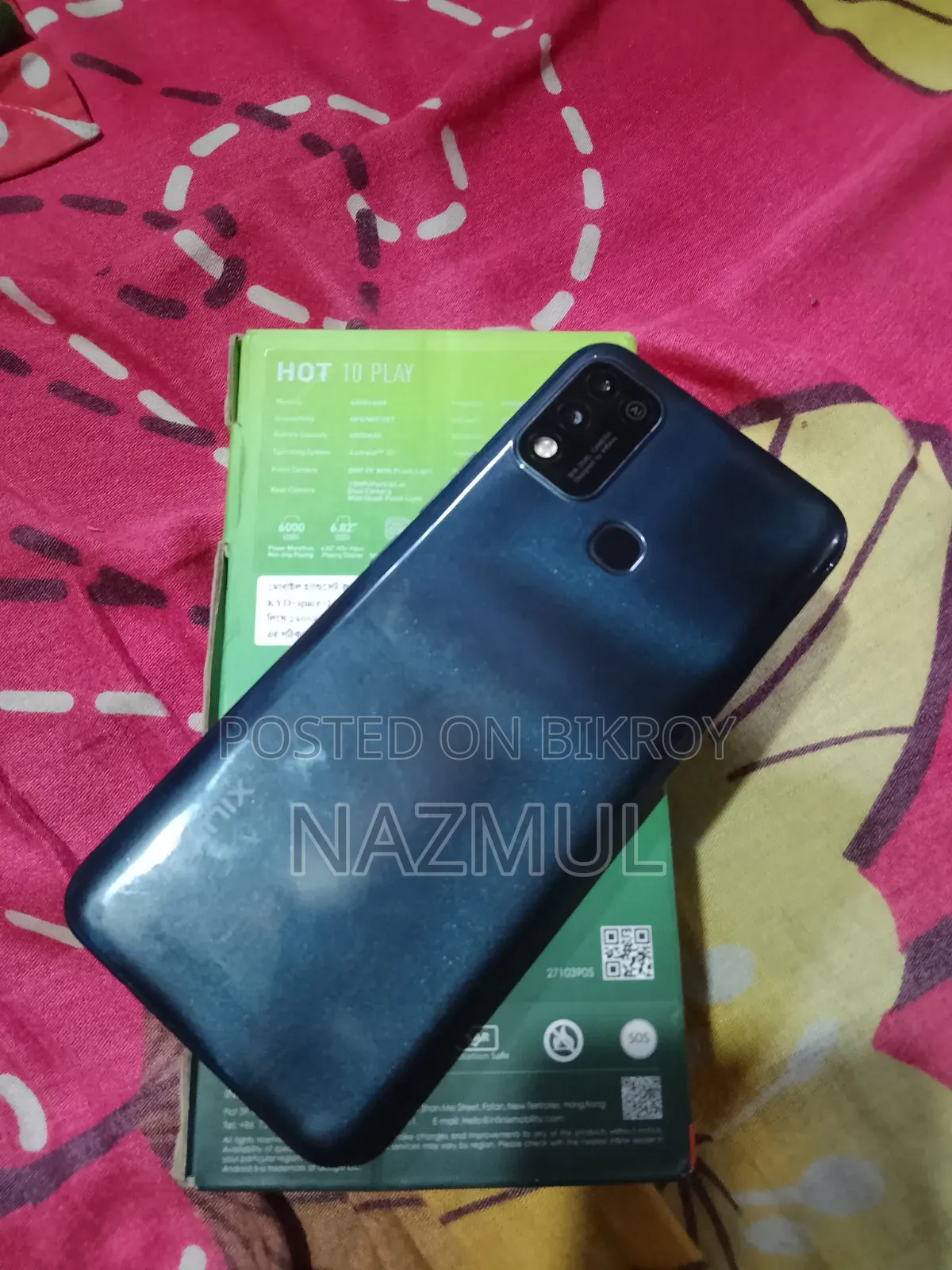 ইনফিনিক্স হট ১১ প্লে ৬৪ জিবি ব্ল্যাক