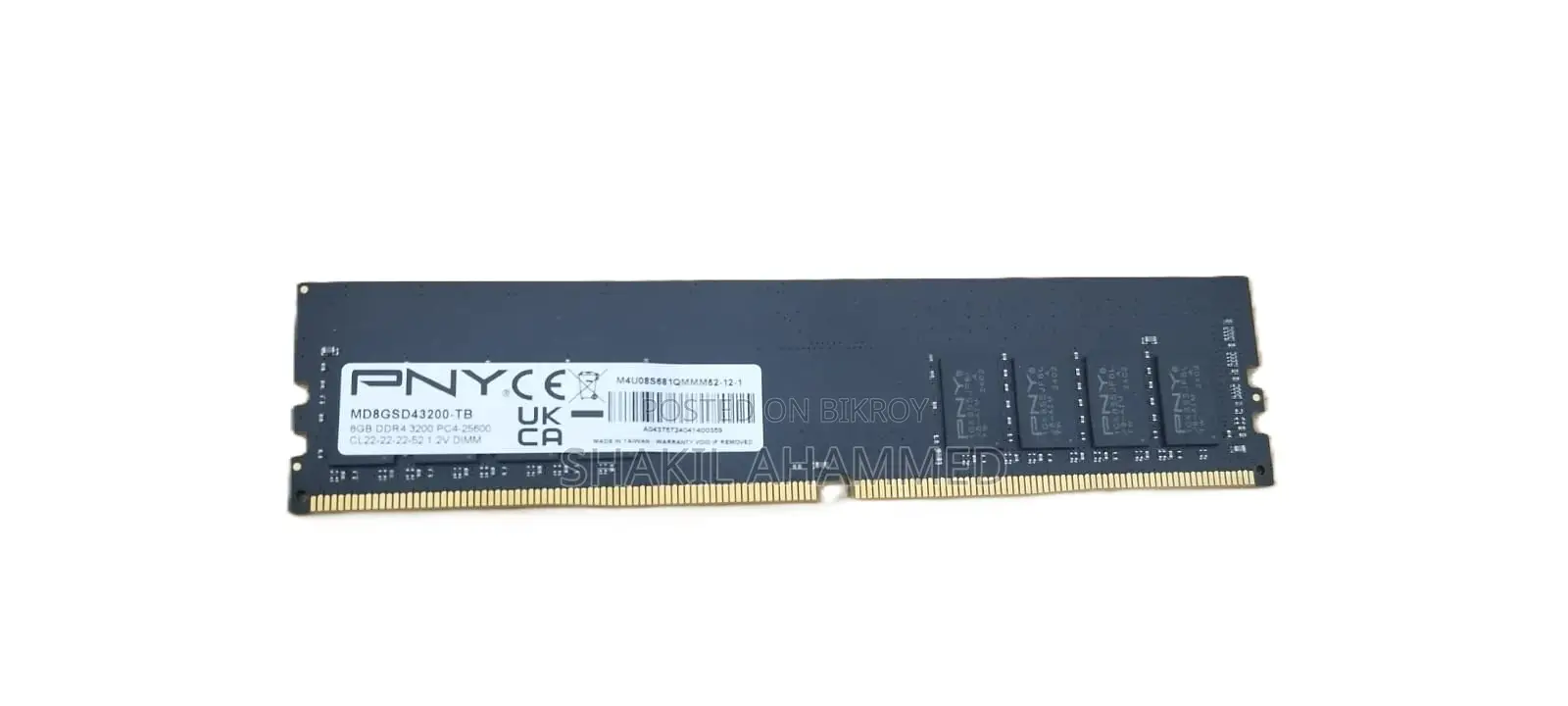 PNY 8gb Ddr4 3200mhz Desktop Gaming RAM