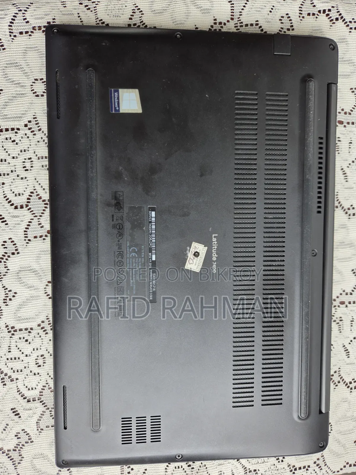 ল্যাপটপ ডেল ল্যাটিটিউড ৭৪৯০ ১৬ জিবি ইন্টেল কোর আই৫ এসএসডি ২৫৬ জিবি