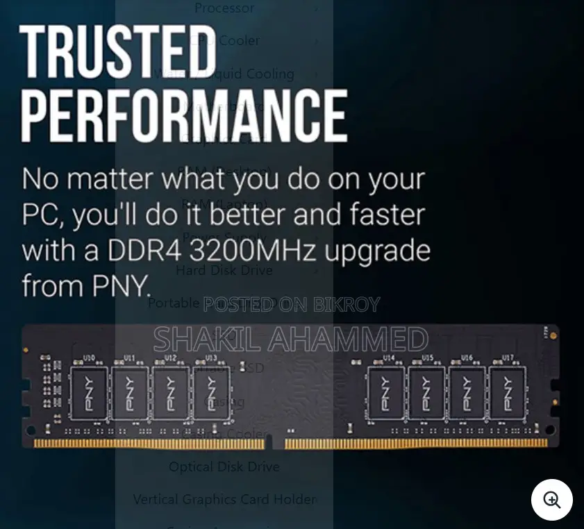 PNY 8gb Ddr4 3200mhz Desktop Gaming RAM