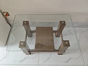 টি টেবিল/ সেন্টার টেবিল (গ্লাস টপ)