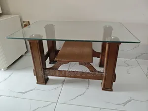 টি টেবিল/ সেন্টার টেবিল (গ্লাস টপ)