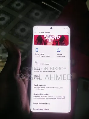 Motorola Edge 60 Fusion 256 GB Pink