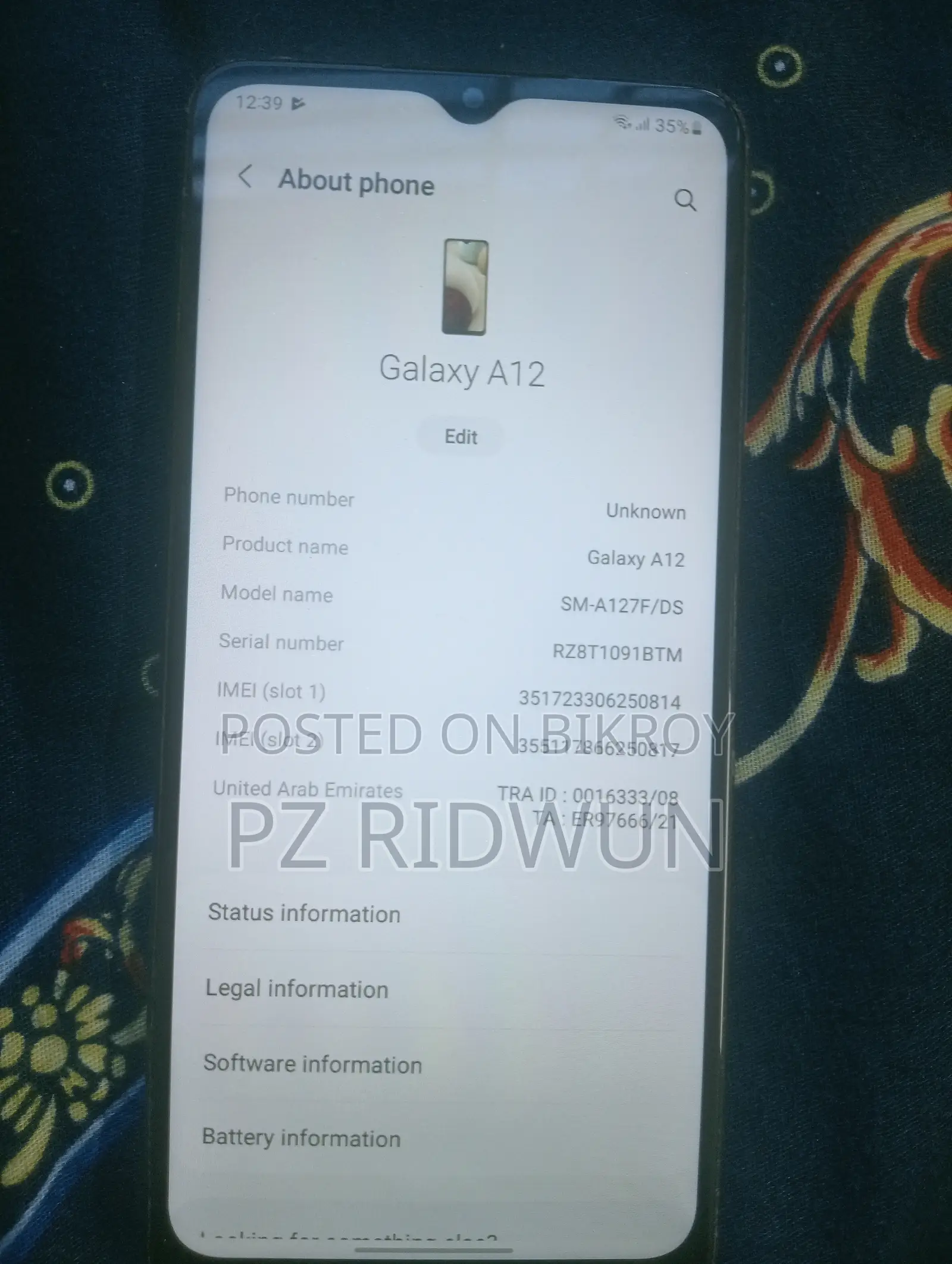 Samsung Galaxy A12 64 GB Black
