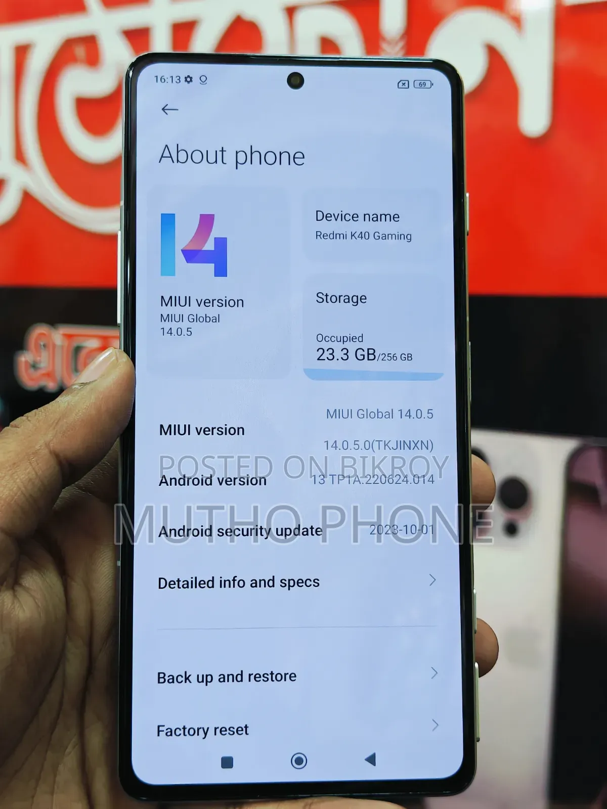 Xiaomi Redmi K40 256 GB Red