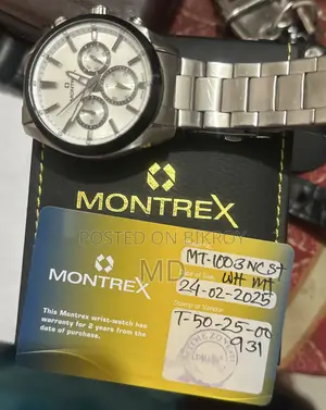 Original Montrex MT-1003NCST Men’s Watch (With Box & Warranty Card)