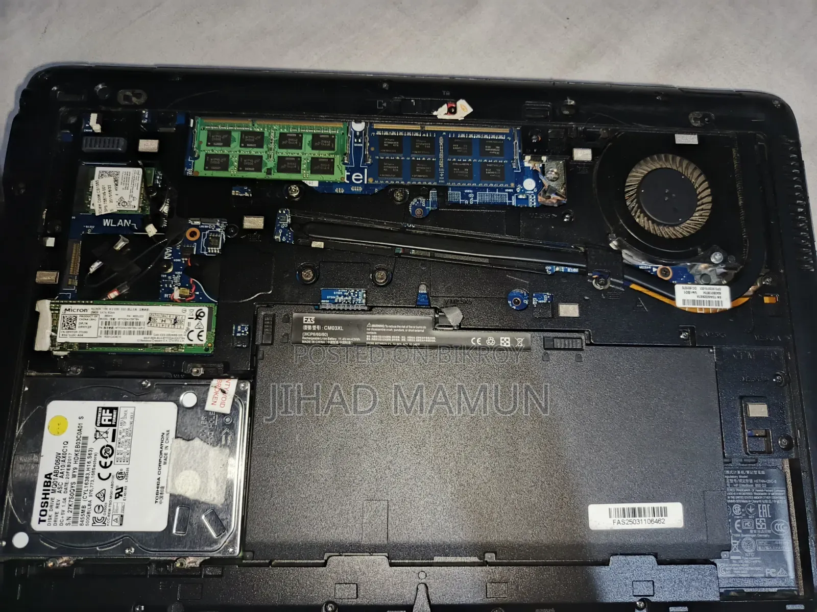 Laptop HP EliteBook 850 G3 16GB Intel Core i5 SSHD (Hybrid) 750GB