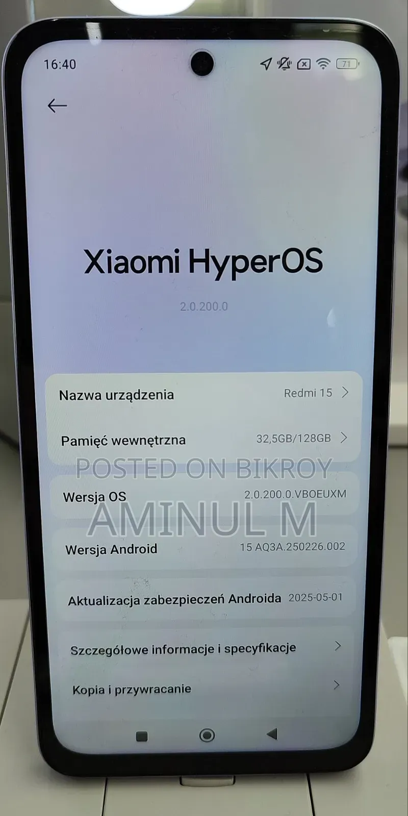 New Xiaomi Redmi 15 128 GB Black