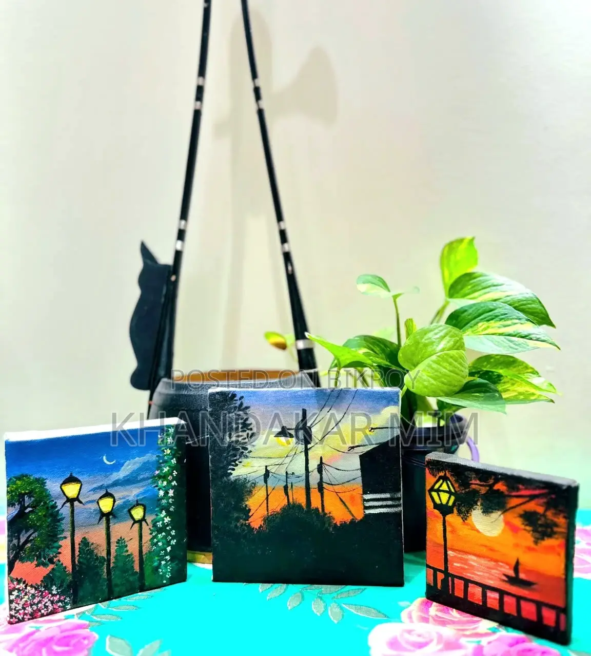 অ্যাক্রিলিক কালার ক্যানভাস