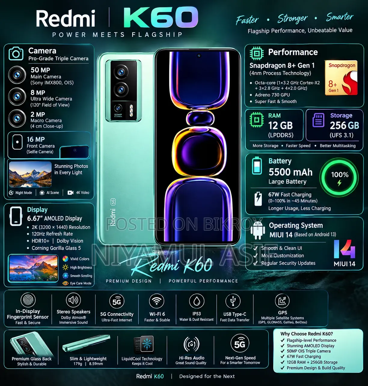 Xiaomi Redmi K60 256 GB Green