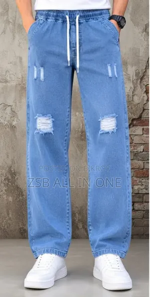 Stylish Semi Baggy Cargo Denim Pant