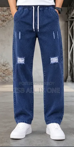 Stylish Semi Baggy Cargo Denim Pant