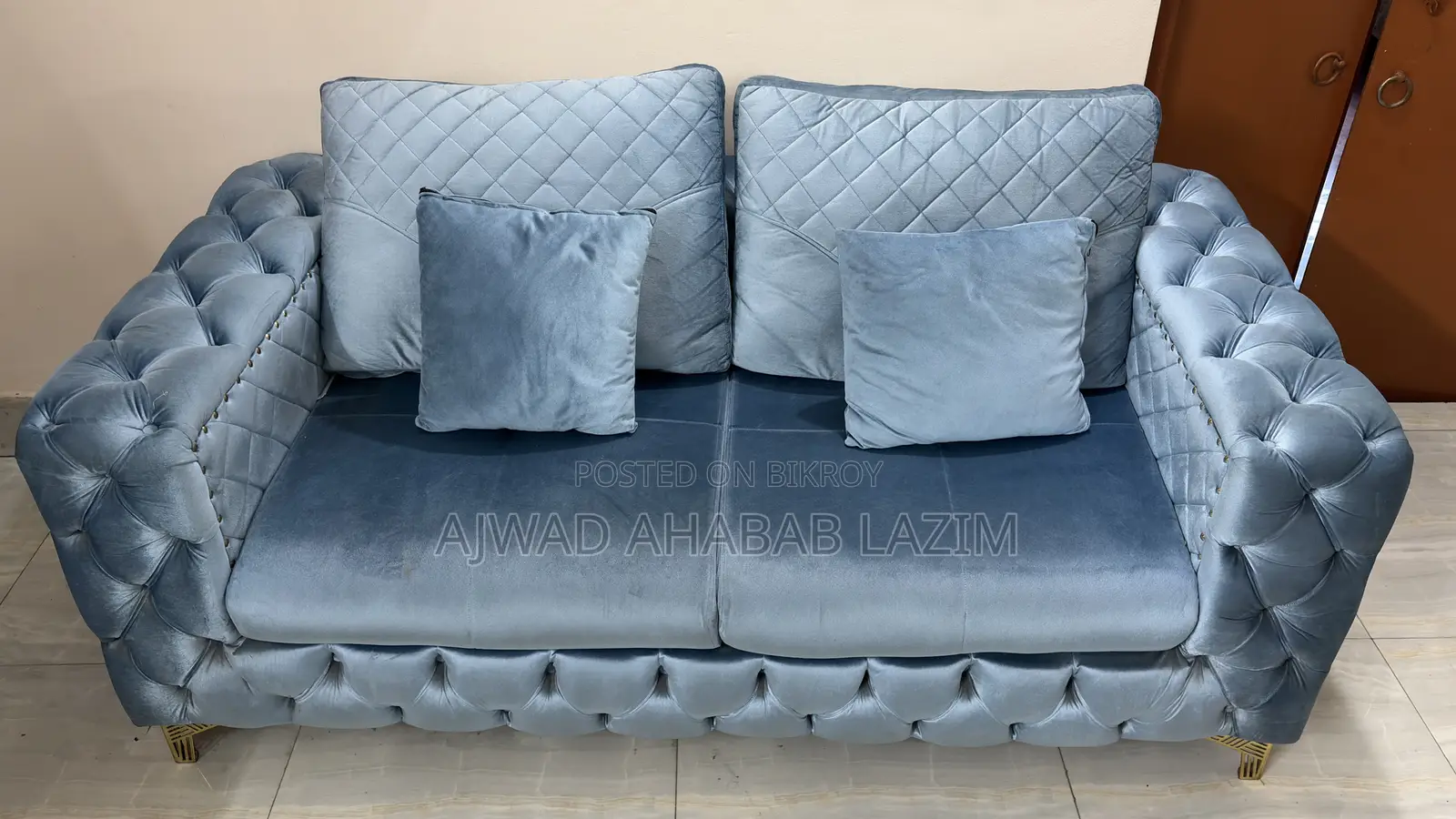 Premium Turquoise Blue Sofa Set for Sale