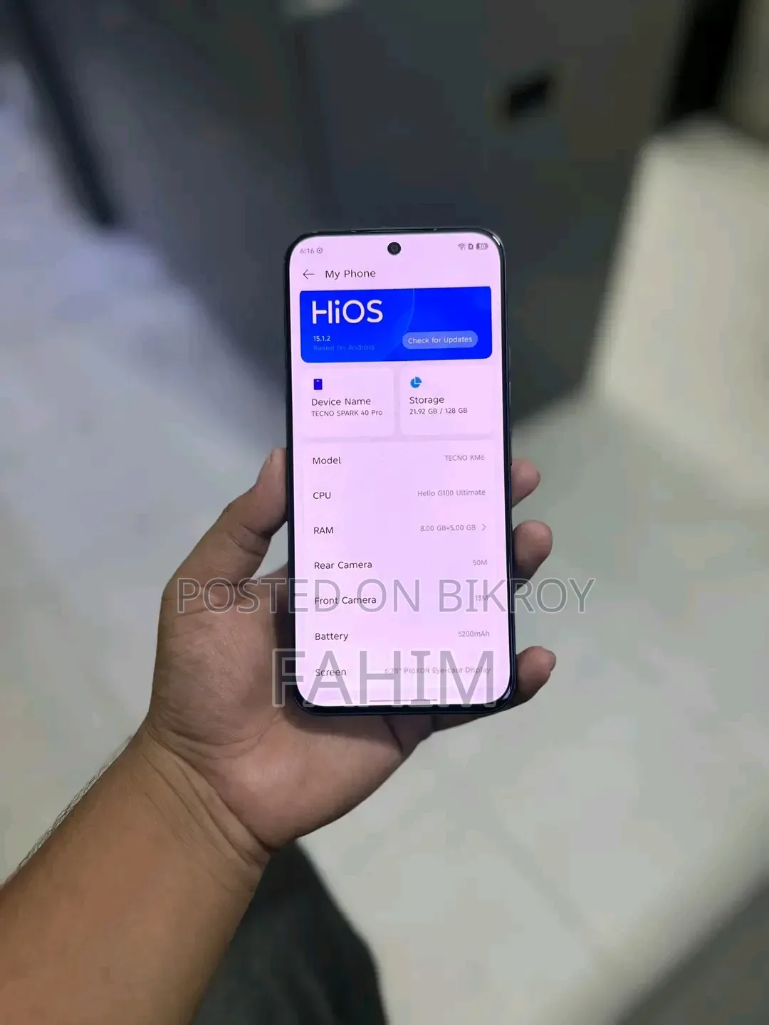 Infinix Hot 60 5G 128 GB