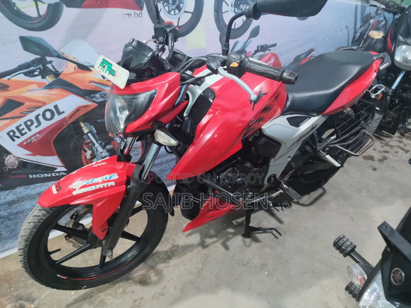 টিভিএস অ্যাপাচি ১৬০ ৪ভি ২০১৯ লাল