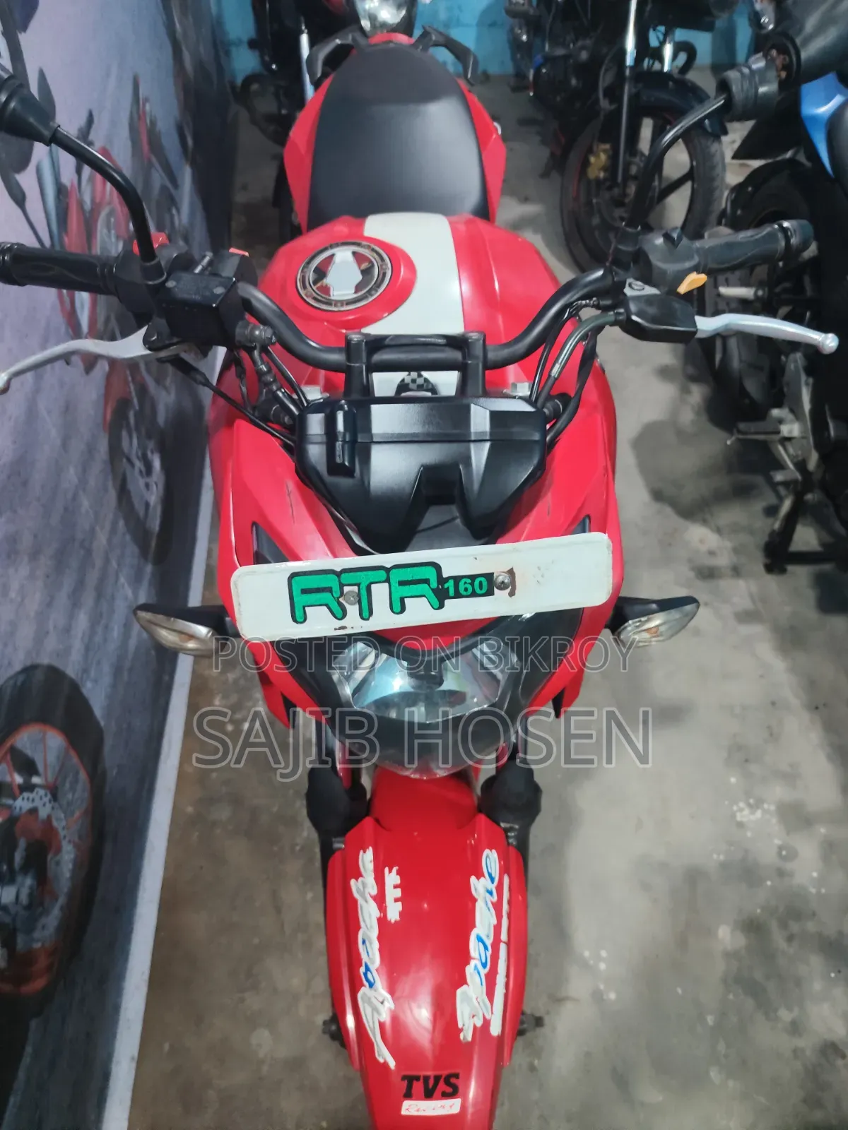 টিভিএস অ্যাপাচি ১৬০ ৪ভি ২০১৯ লাল