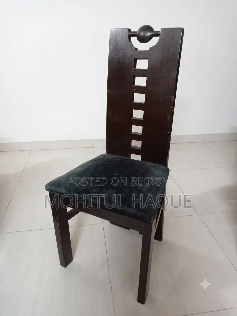 Hatil Teakwood Dining Table With 6 Custom Made Chairs