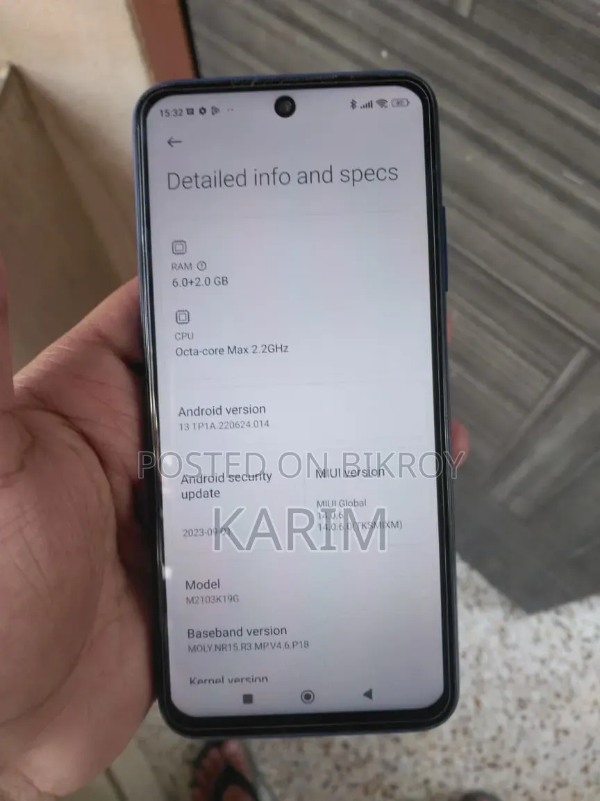 Xiaomi Redmi Note 10 5G 128 GB Red