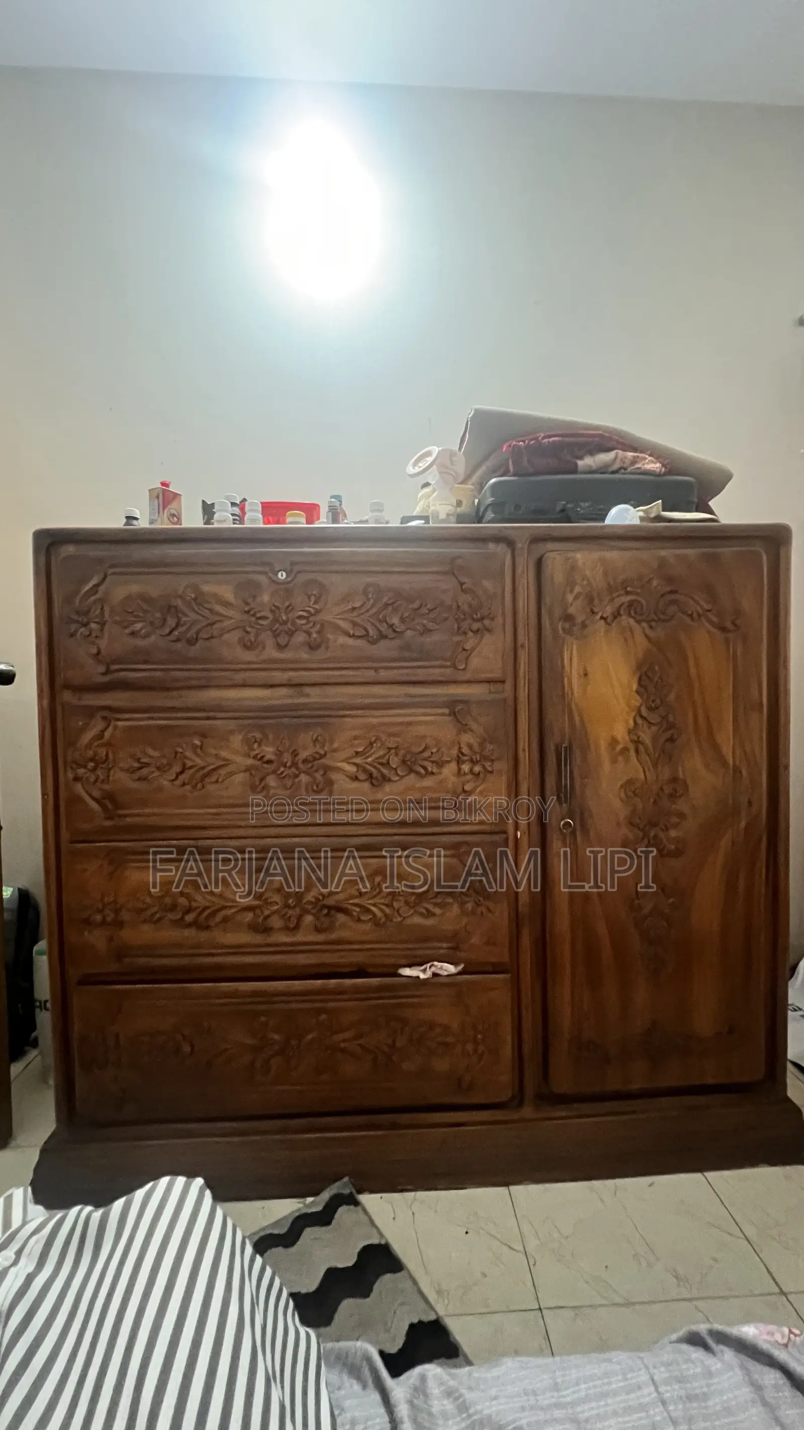 Wooden Wardrobe (2 Piece)