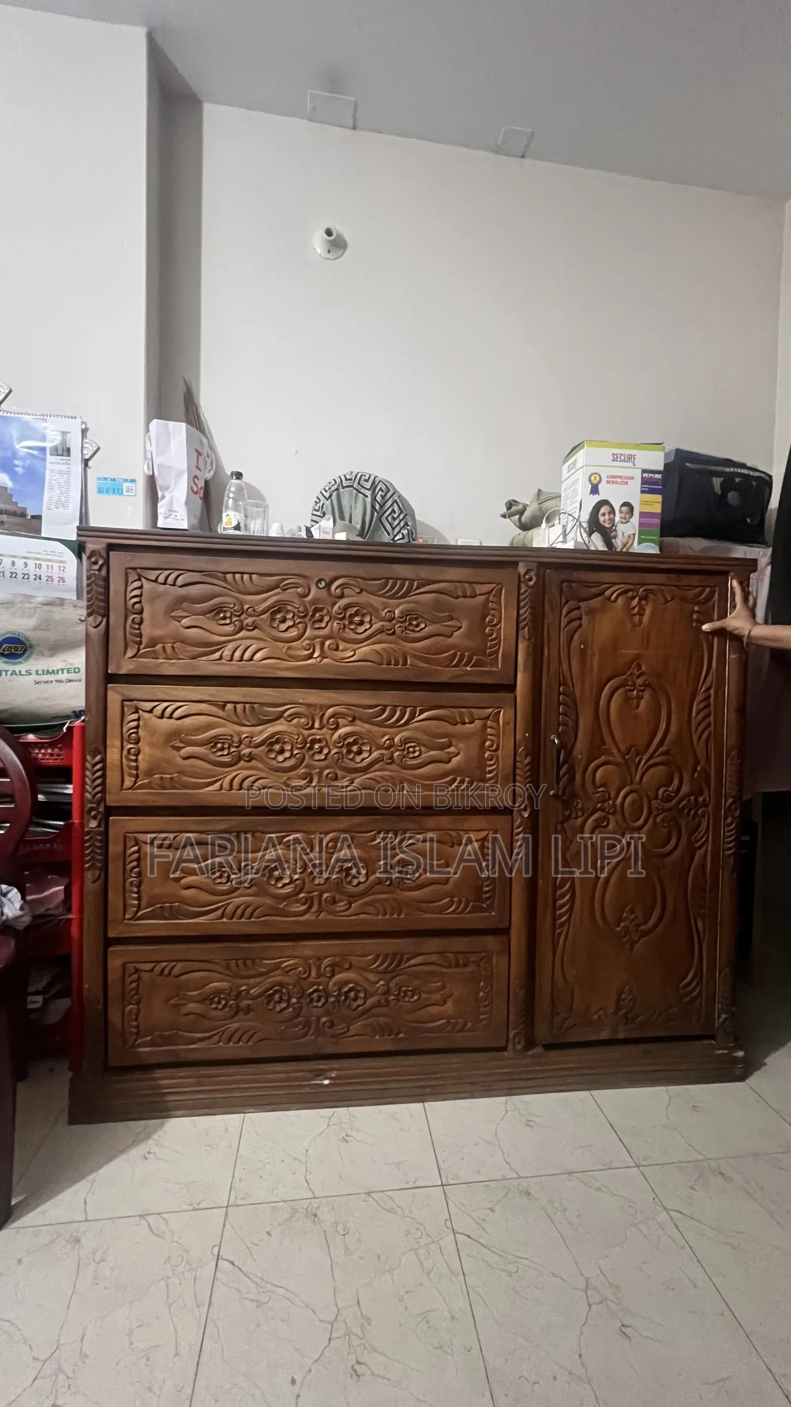 Wooden Wardrobe (2 Piece)