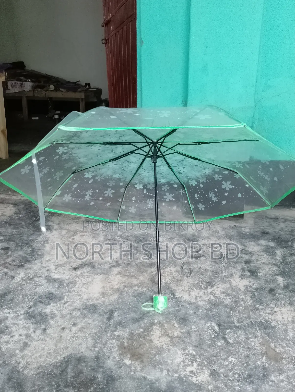 Transparent Printed Foldable Umbrella