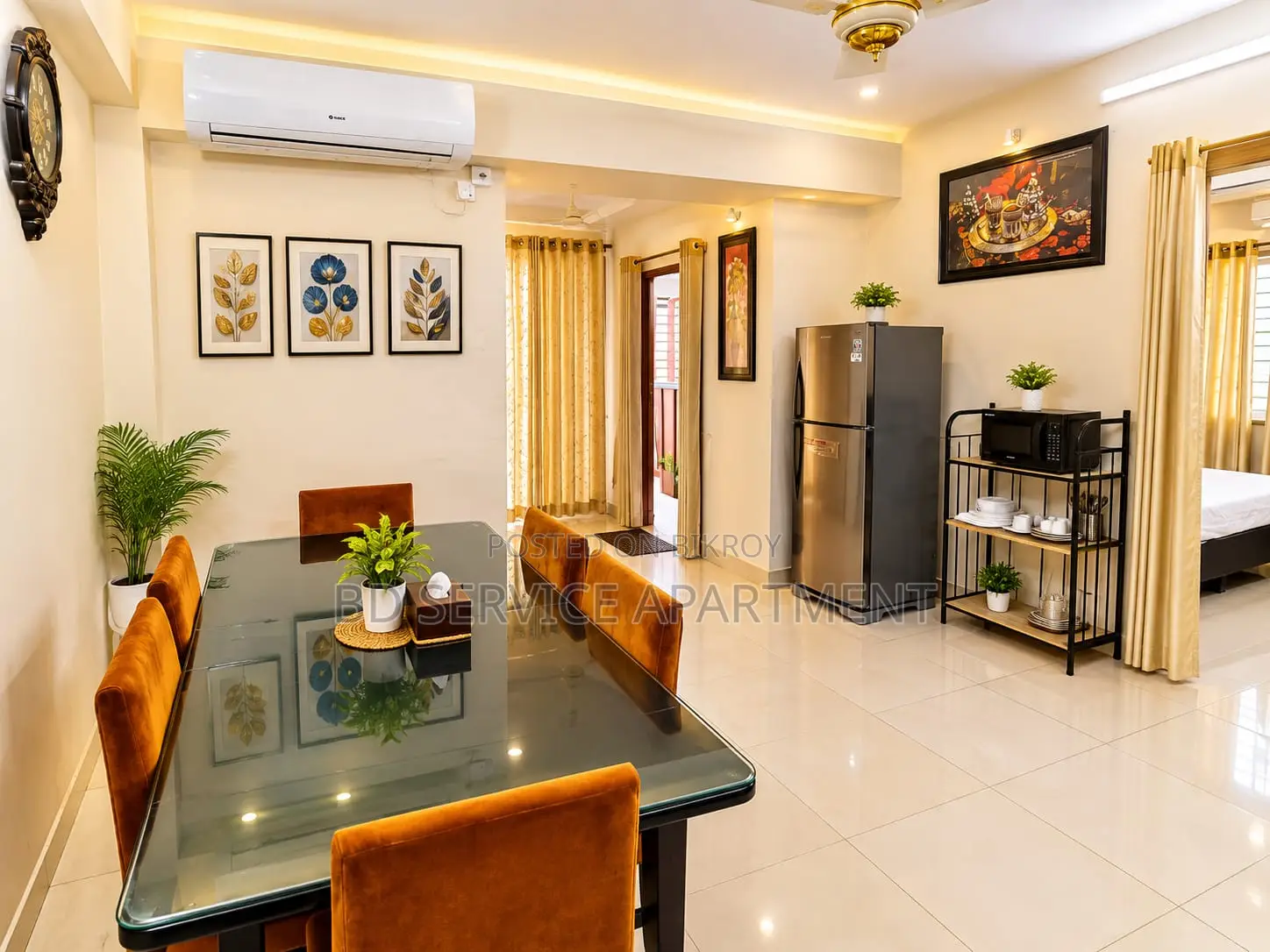 Furnished 3-Bedroom Apartment in Uttara Royal for Rent