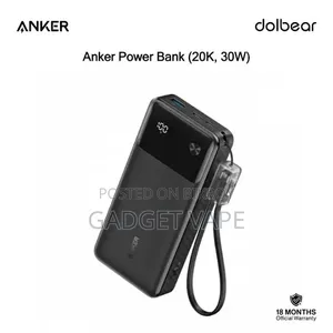 Anker Power Bank 20,000mAh 30W Max Output - Digital Display